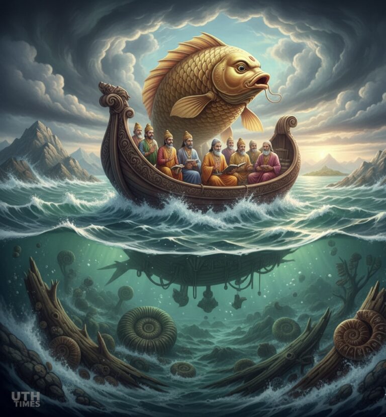 Ancient Floods, Eternal Cycles: The Vedic Explanation for Marine Fossils on Mountains